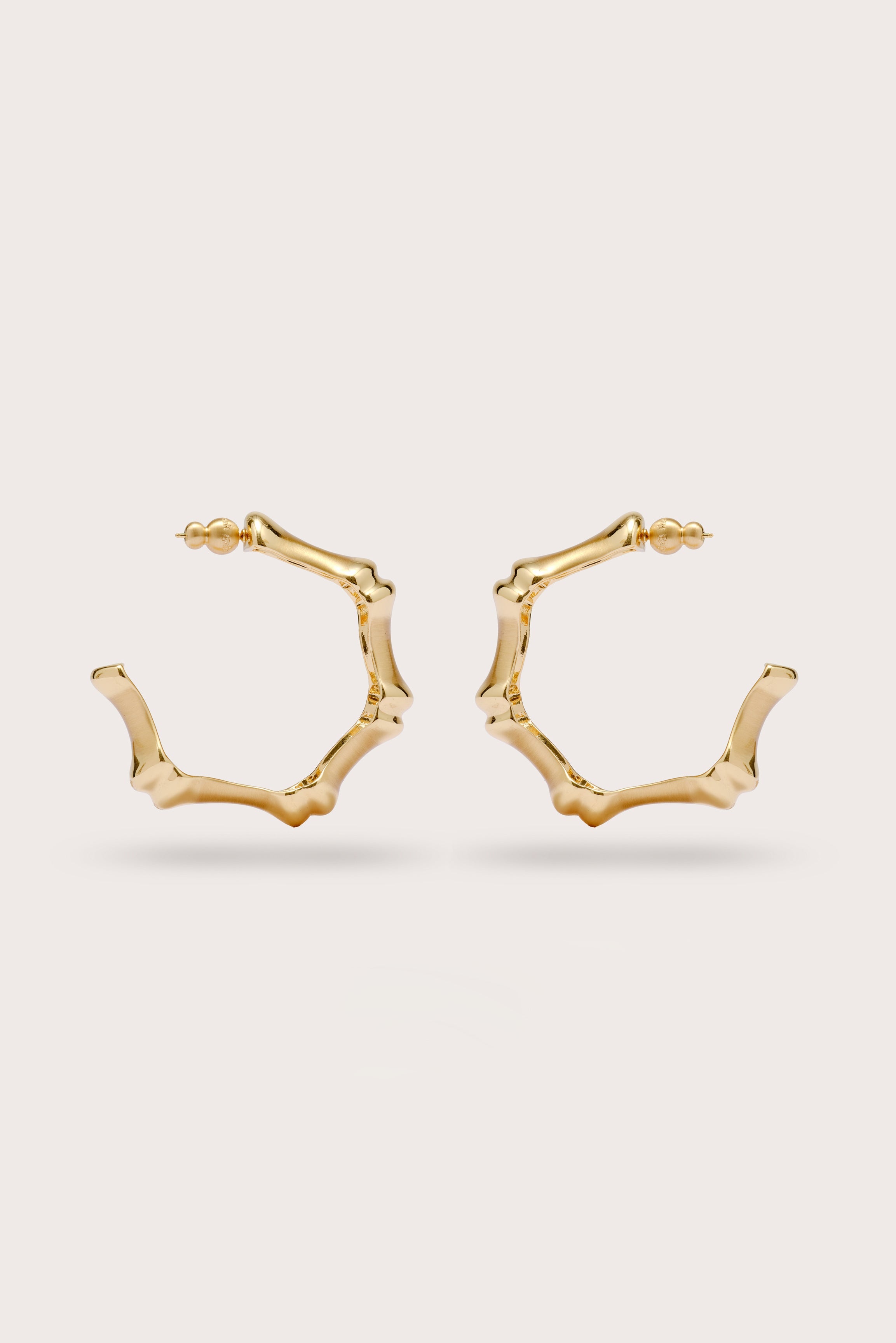 BAMBU EARRING - BRUSHED BRASS