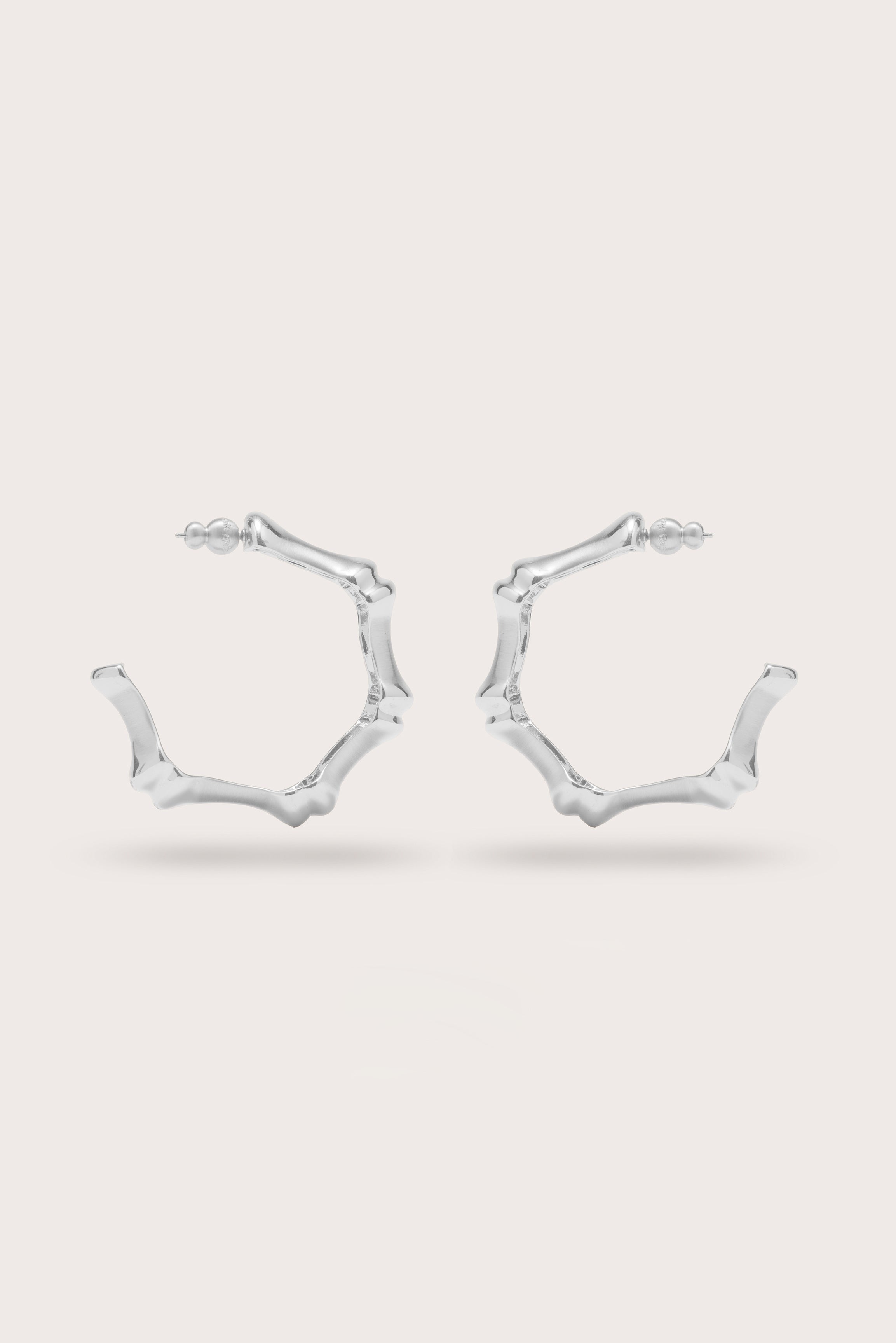 BAMBU EARRING - ANTIQUE SILVER