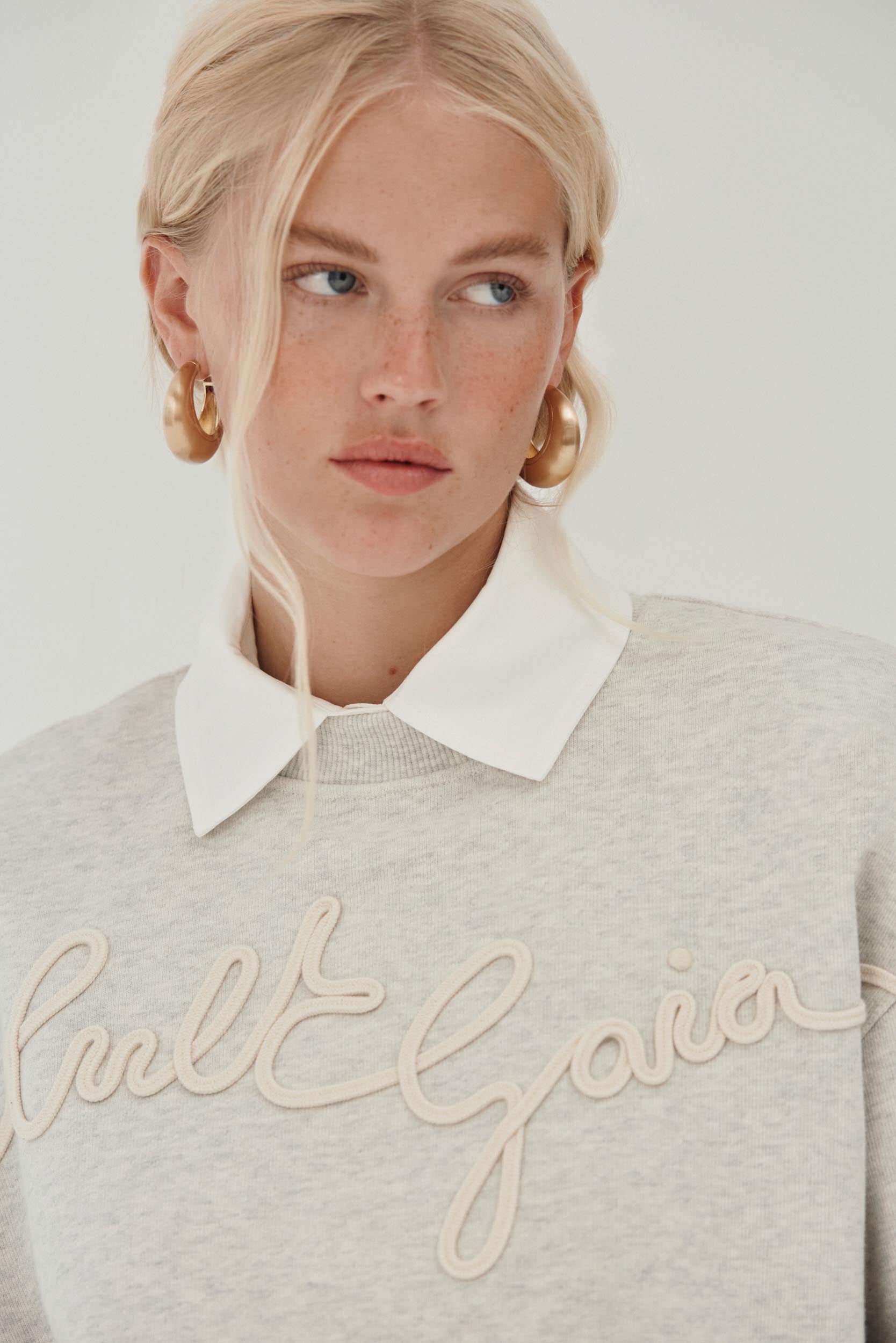 CARINNA SWEATSHIRT - LIGHT GREY