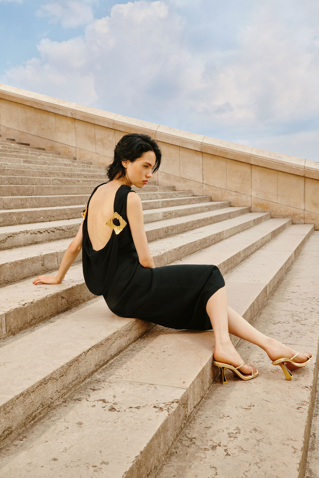 DEIRDRA DRESS - BLACK