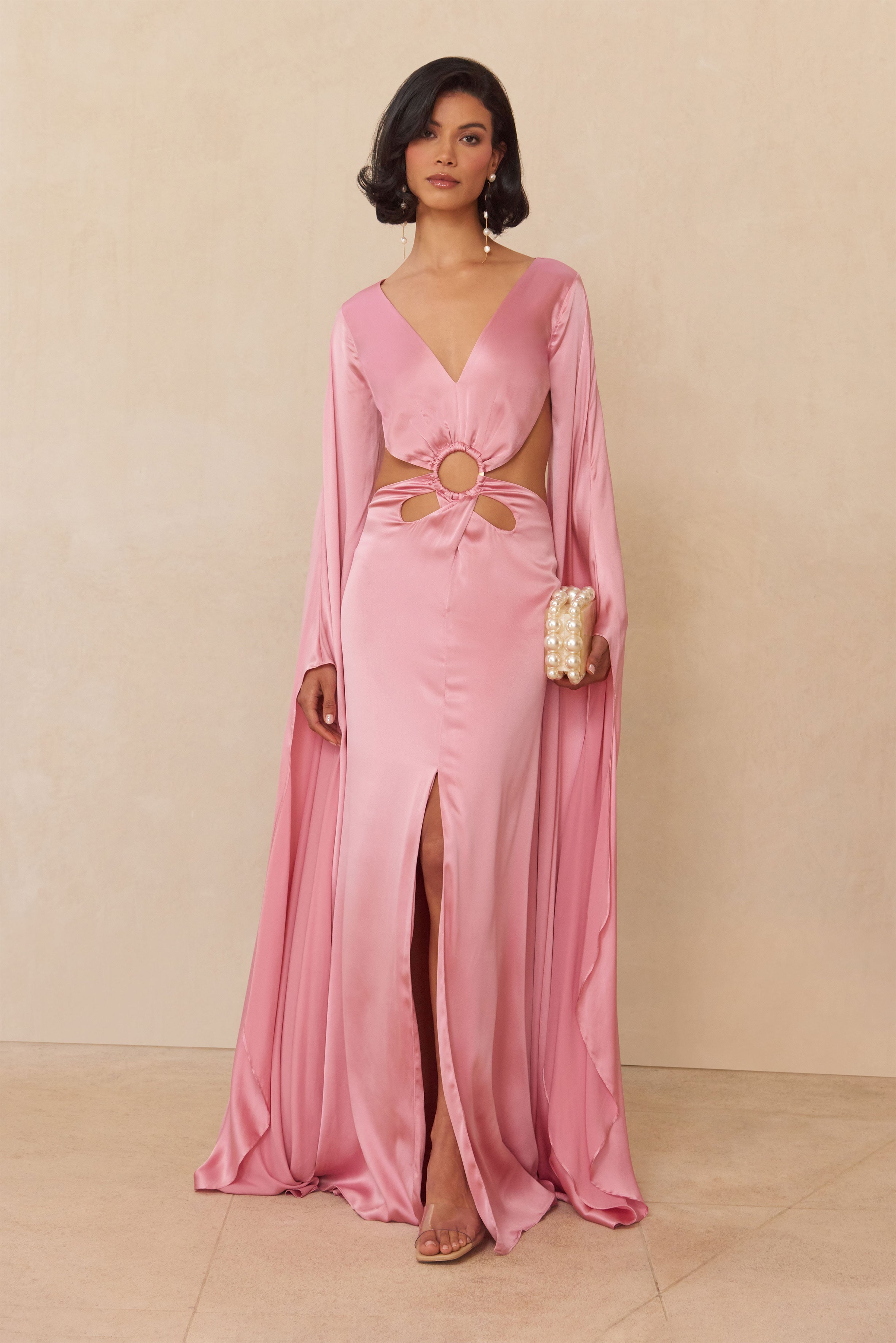 JASMIN GOWN - SHELL PINK