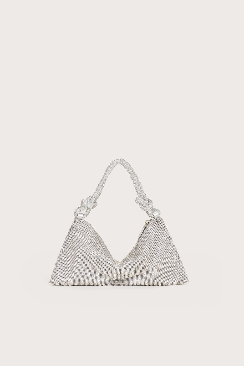 HERA NANO RHINESTONE SHOULDER BAG - CLEAR