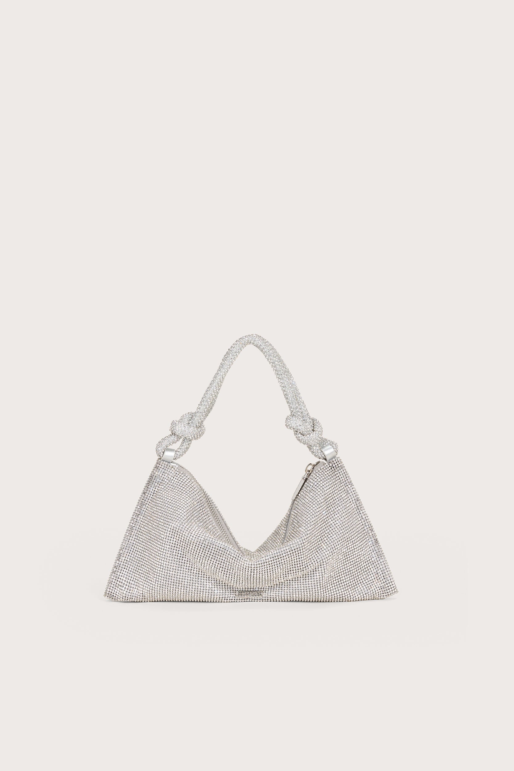 HERA NANO RHINESTONE SHOULDER BAG - CLEAR