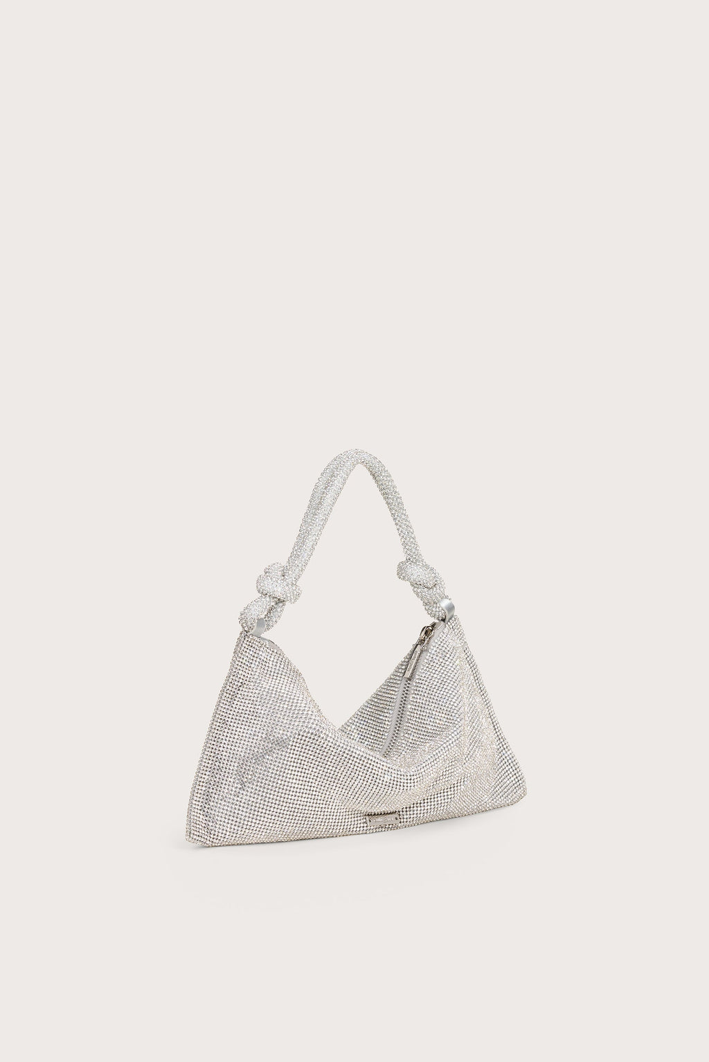 HERA NANO RHINESTONE SHOULDER BAG - CLEAR