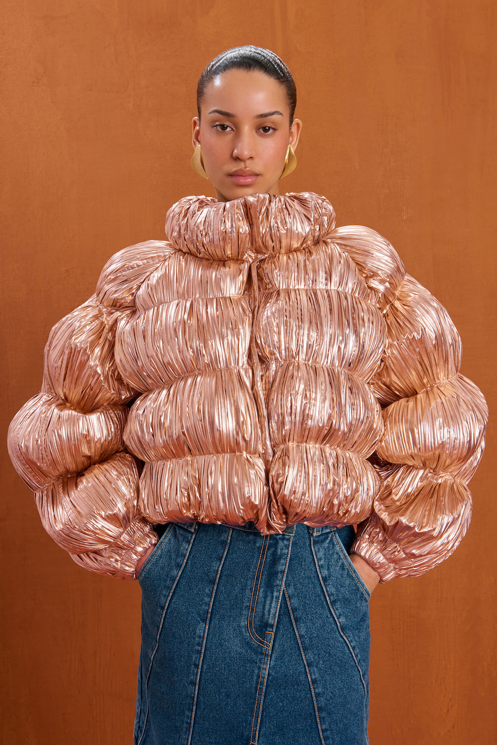 BOMBON PUFFER - ROSE GOLD