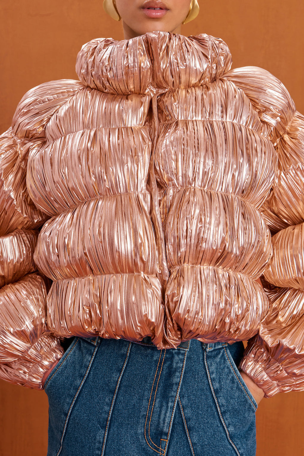 BOMBON PUFFER - ROSE GOLD