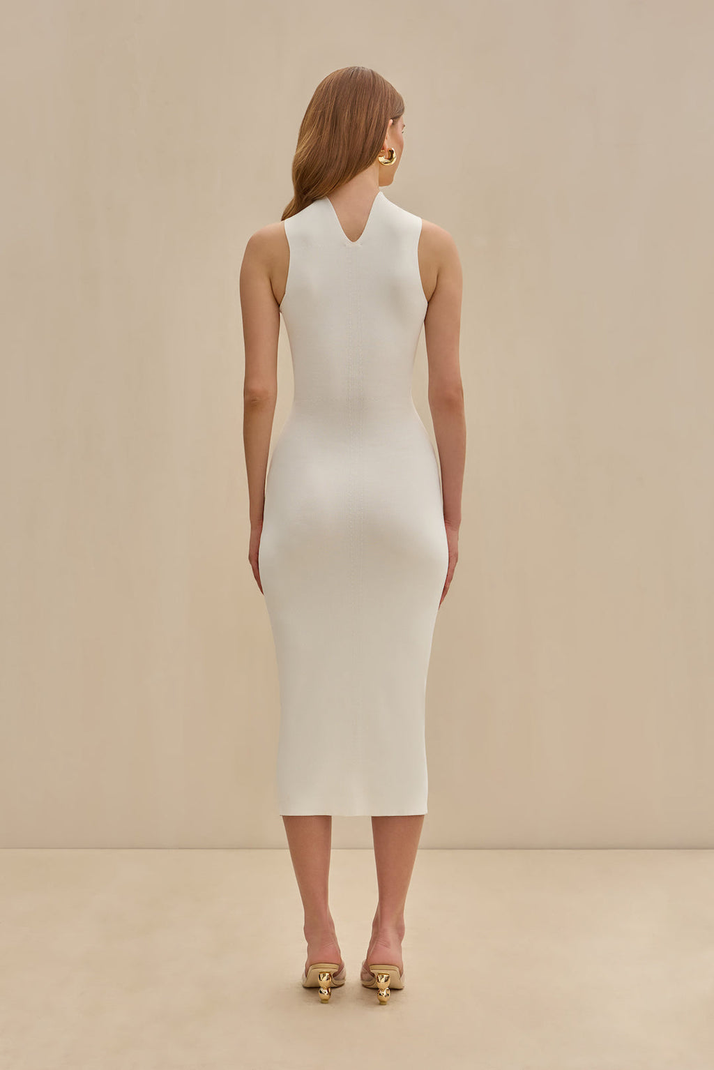 CRISTOS KNIT DRESS - OFF WHITE