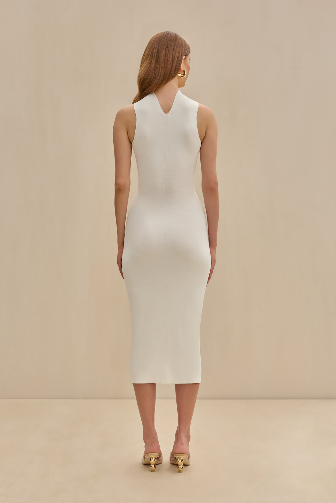 CRISTOS KNIT DRESS - OFF WHITE