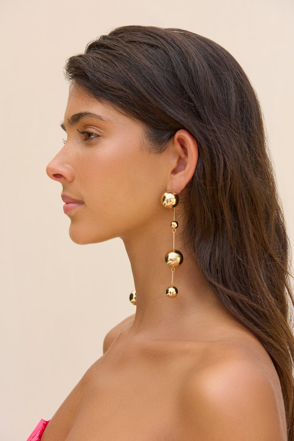 ADRIENNE EARRING - SHINY BRASS