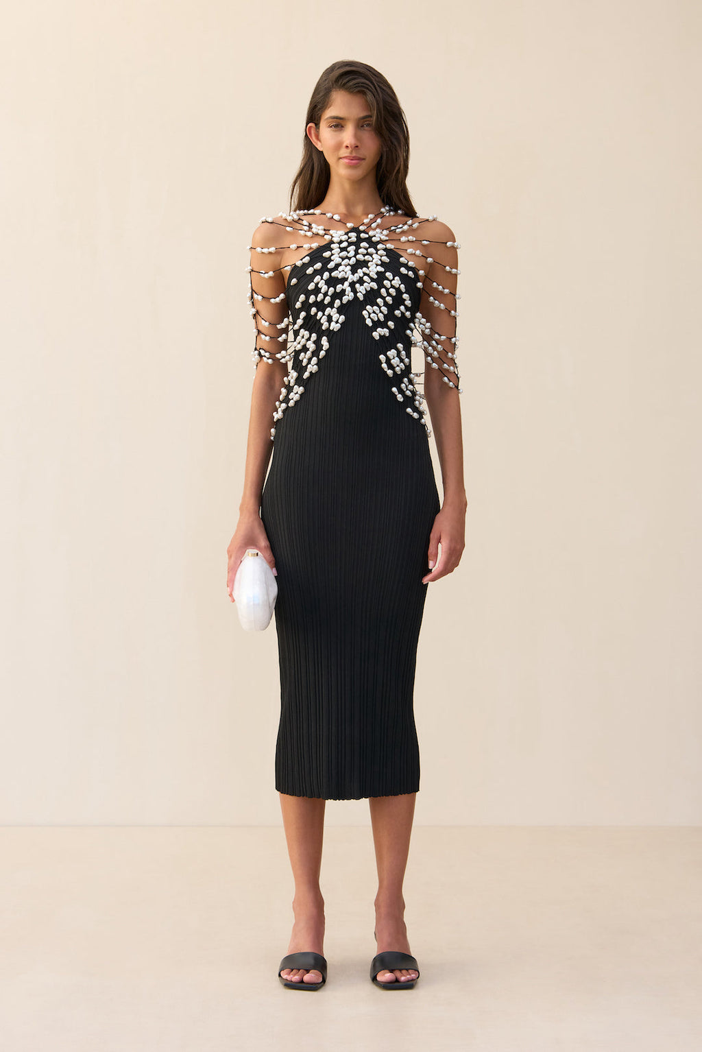 CECELIA KNIT DRESS - BLACK