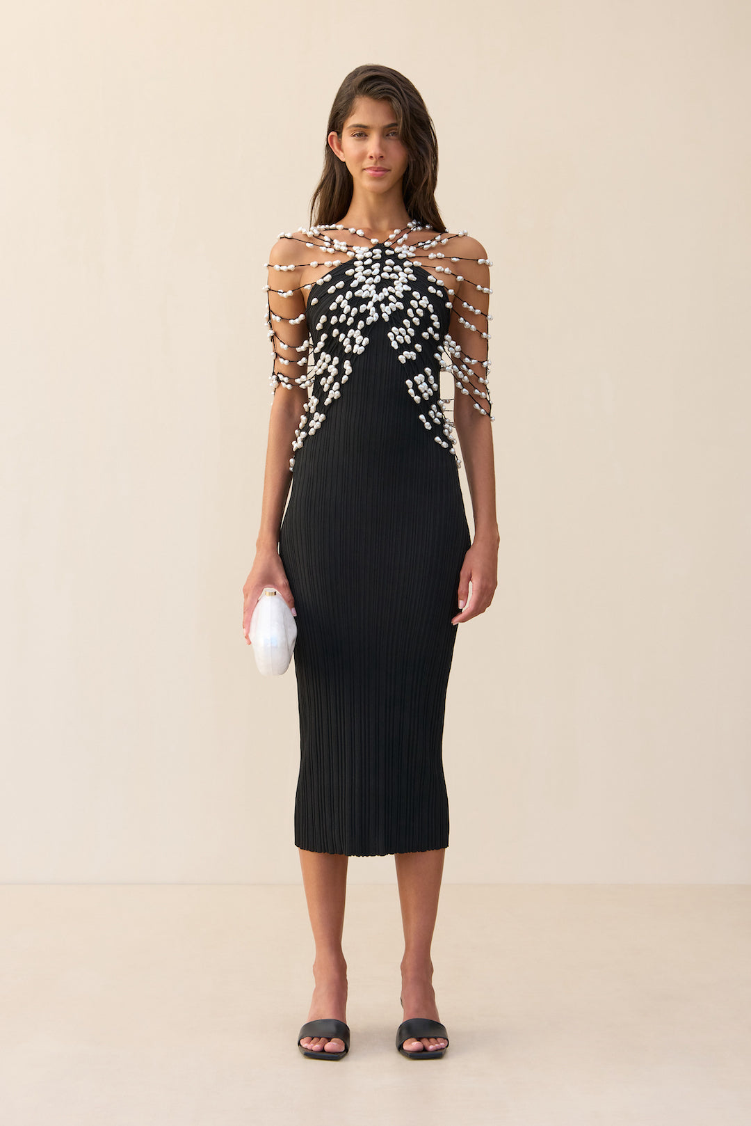 CECELIA KNIT DRESS - BLACK