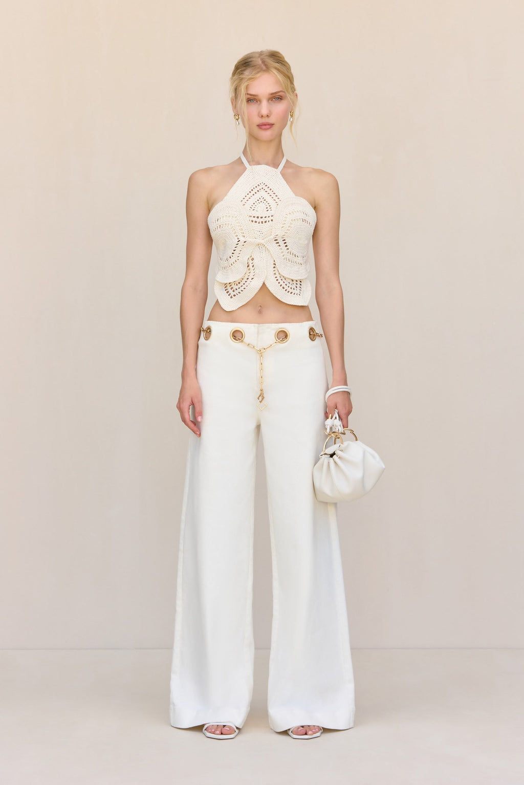 EMELIA CROCHET TOP - OFF WHITE