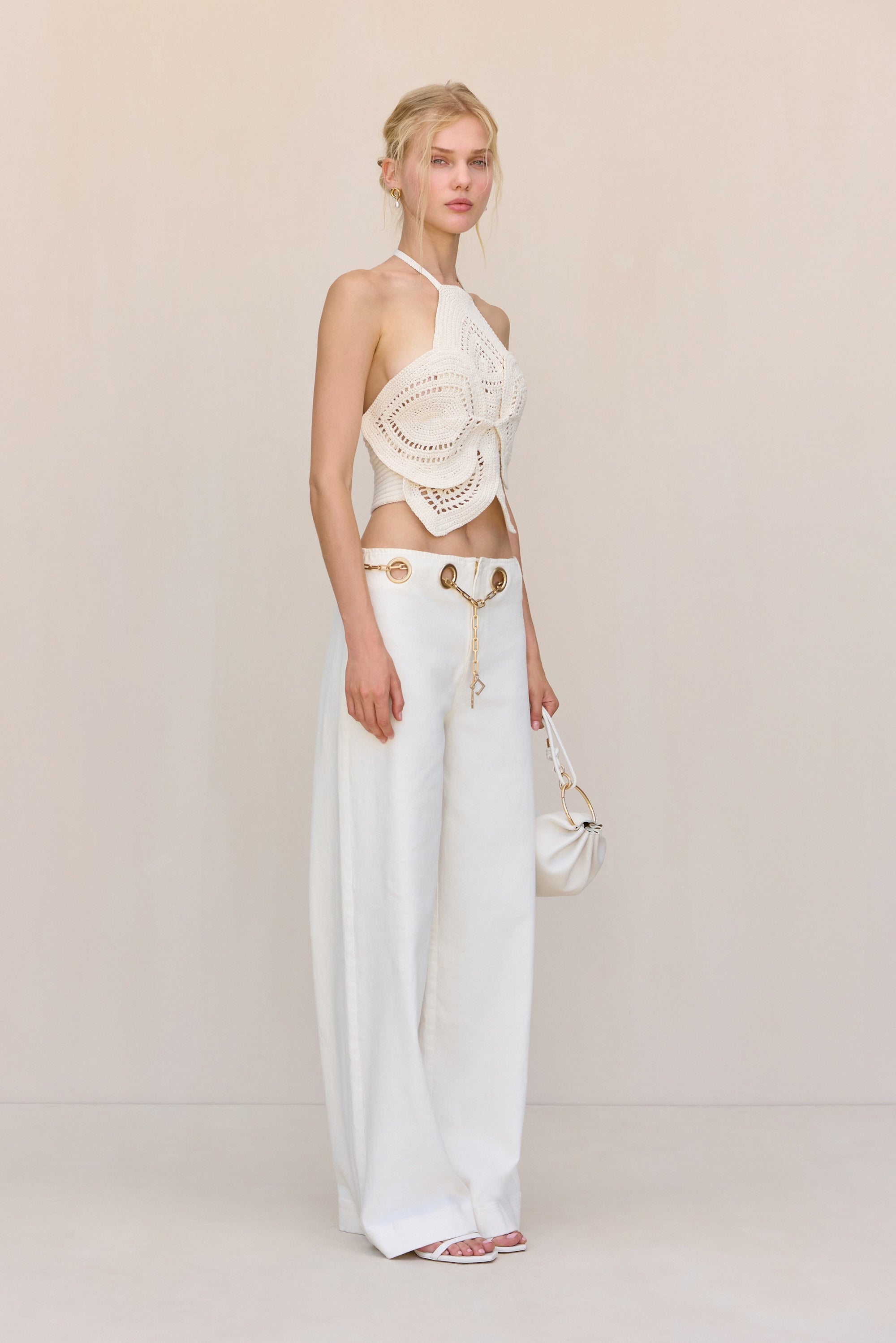 EMELIA CROCHET TOP - OFF WHITE