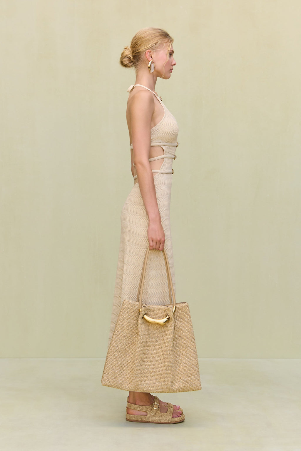 EVALEIGH KNIT DRESS - BEACH