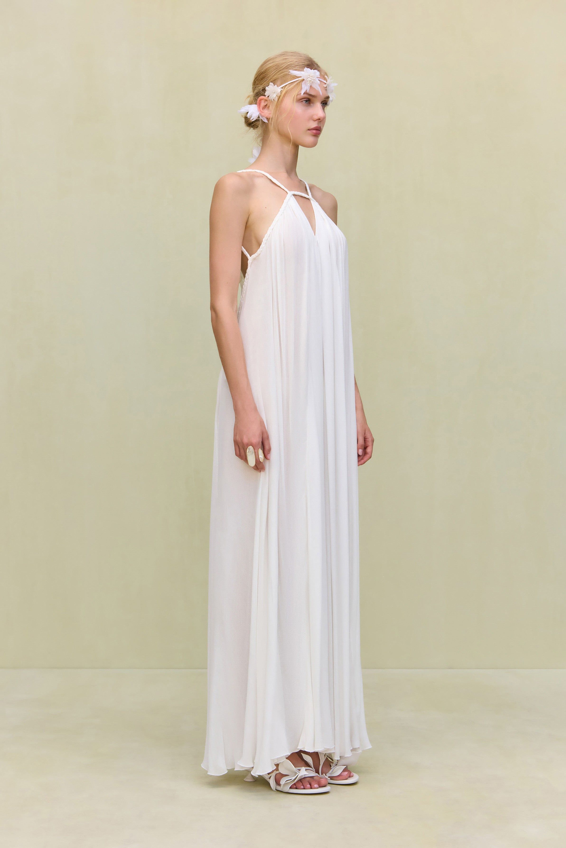 LORETTA COVER UP DRESS - OFF WHITE