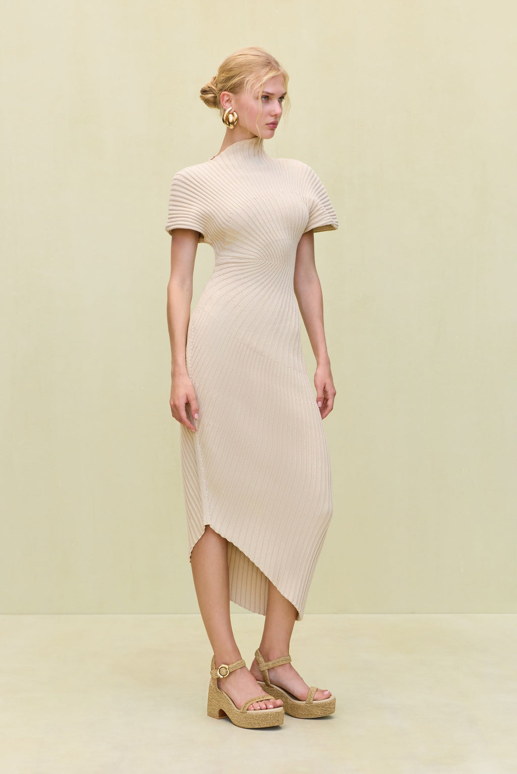 CHRYSTA KNIT DRESS - BEACH