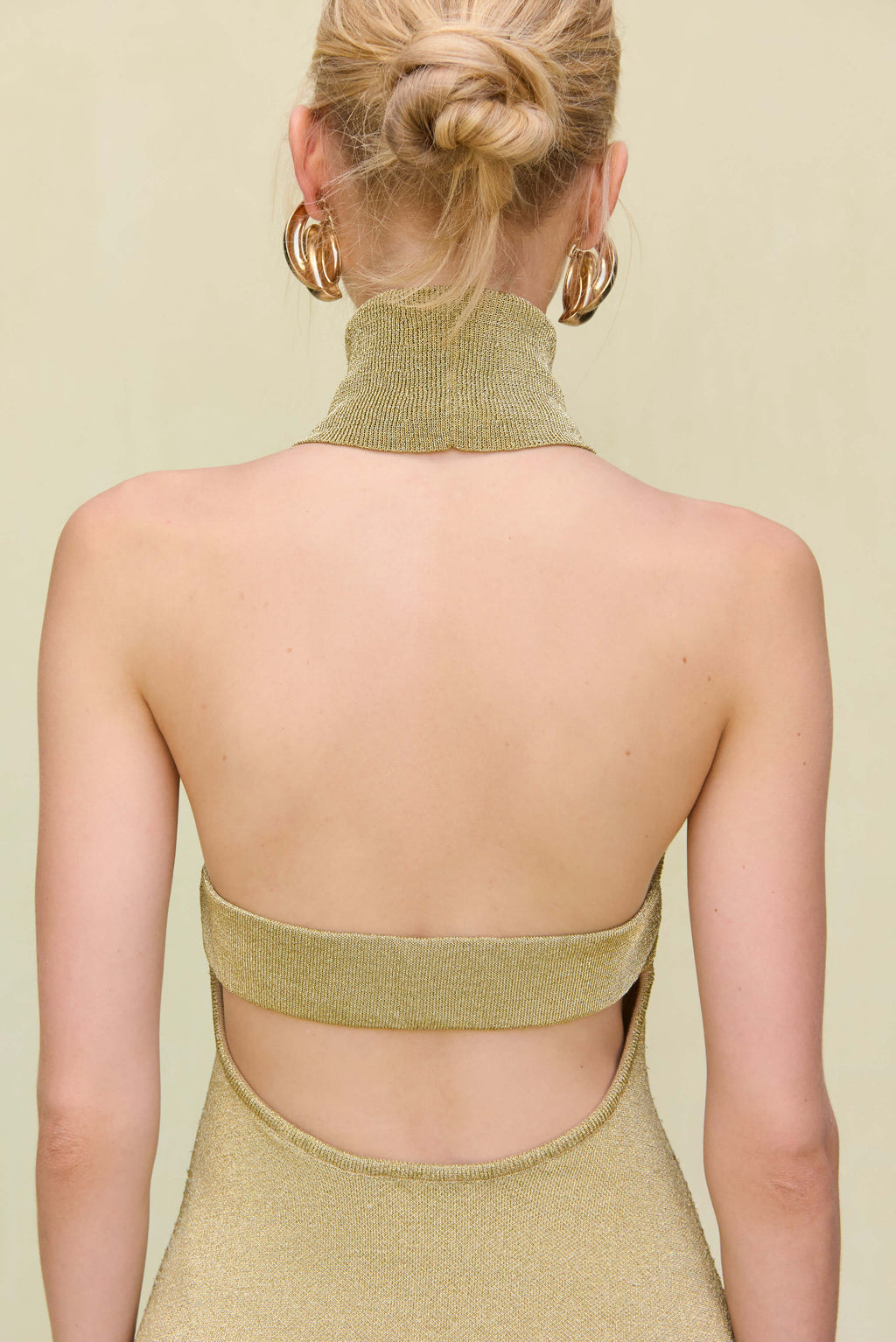 KAYLILAH KNIT DRESS - GOLD