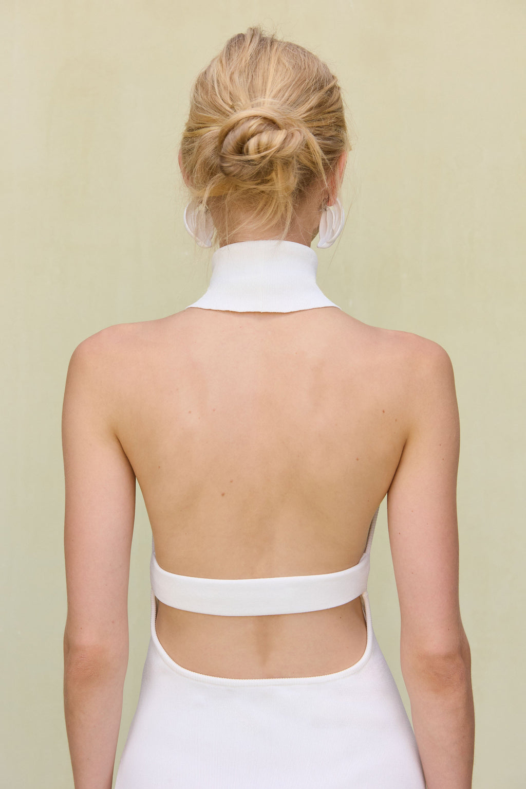 KAYLILAH KNIT DRESS - OFF WHITE