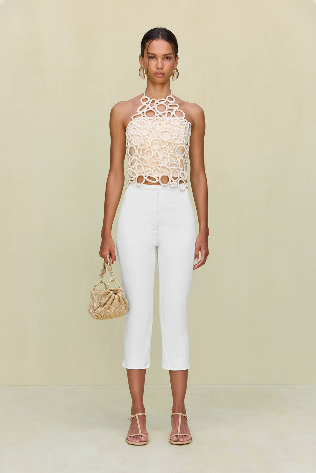AMIR KNIT TOP - OFF WHITE