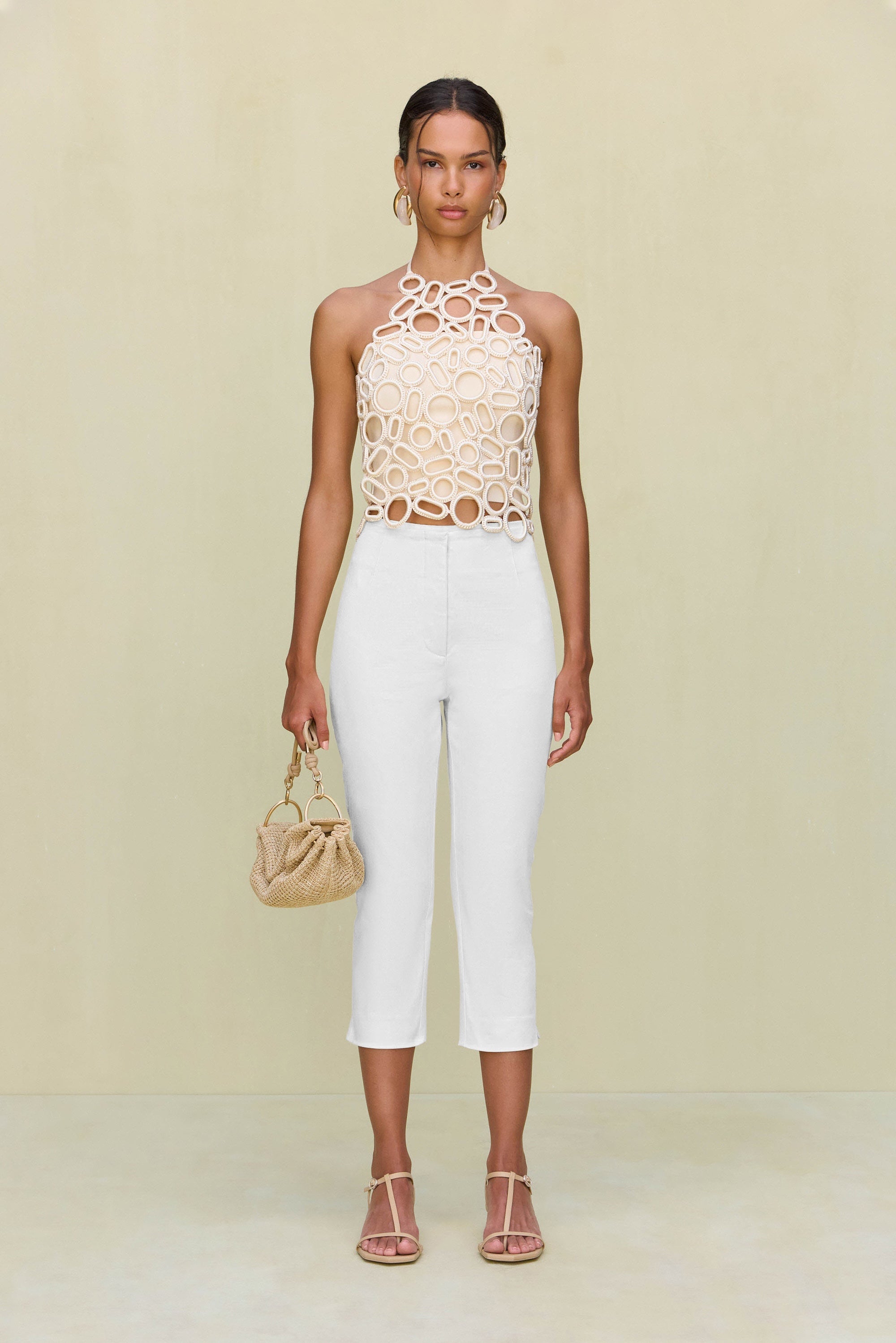 AMIR KNIT TOP - OFF WHITE