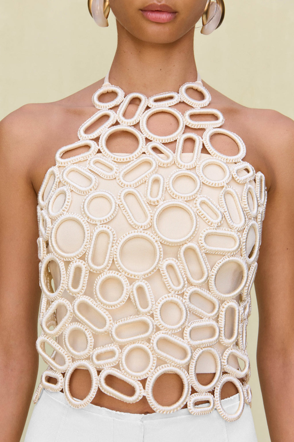 AMIR KNIT TOP - OFF WHITE