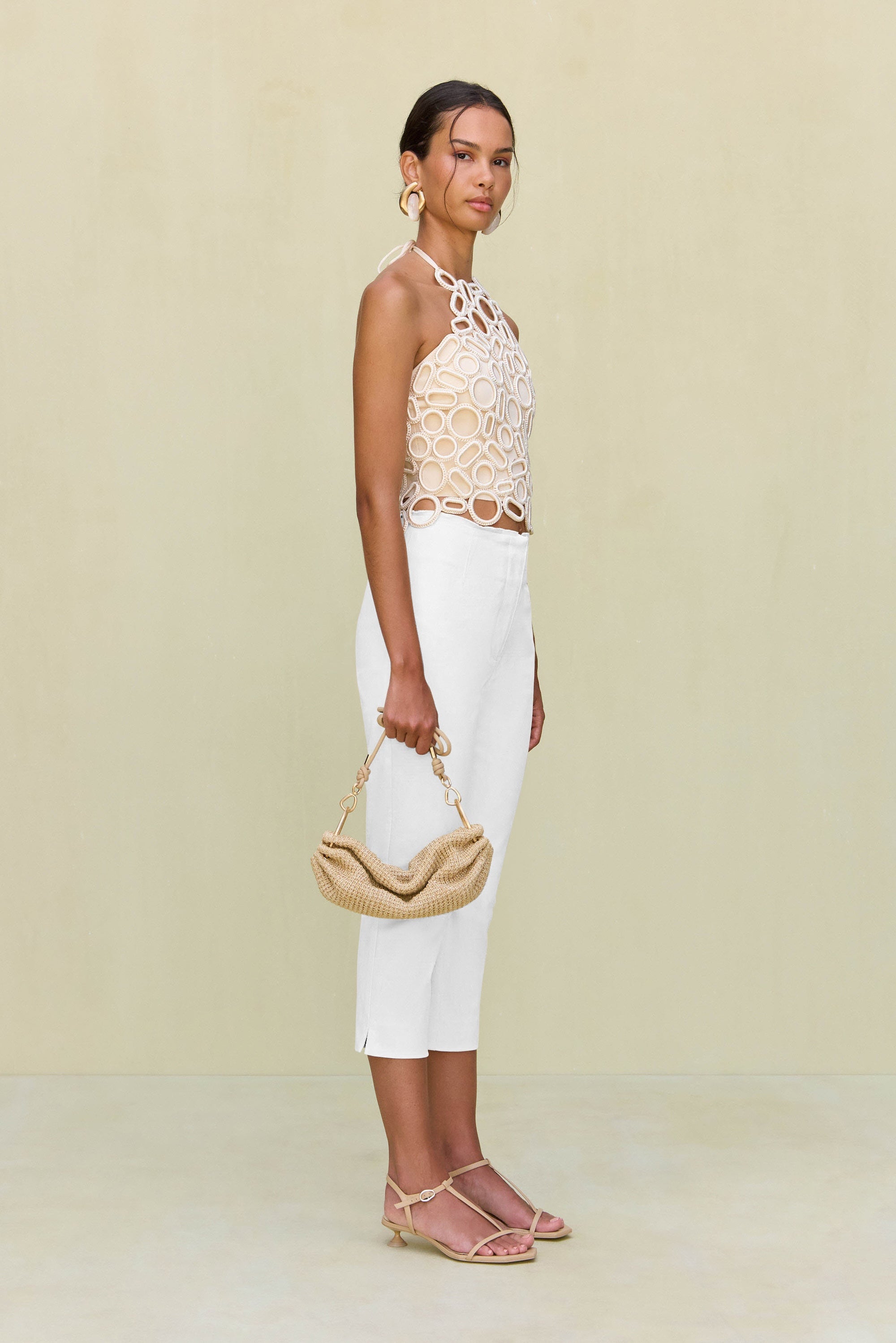 AMIR KNIT TOP - OFF WHITE