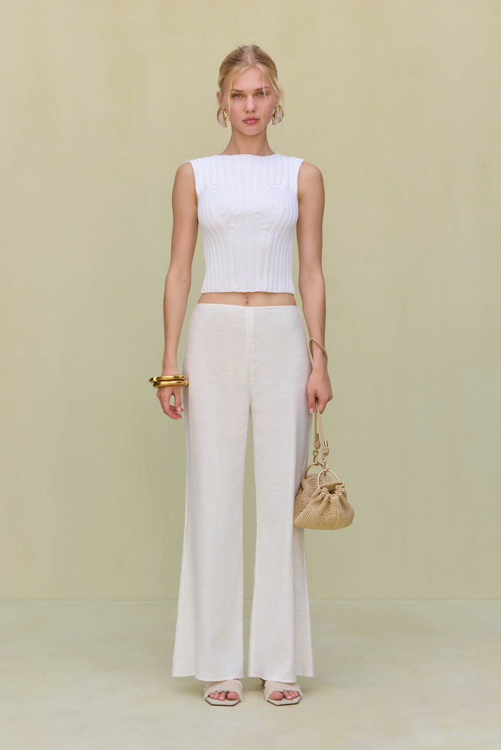 ANZU KNIT TOP - OFF WHITE