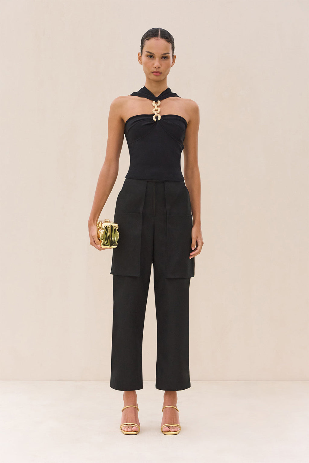 CHRIS KNIT TOP - BLACK