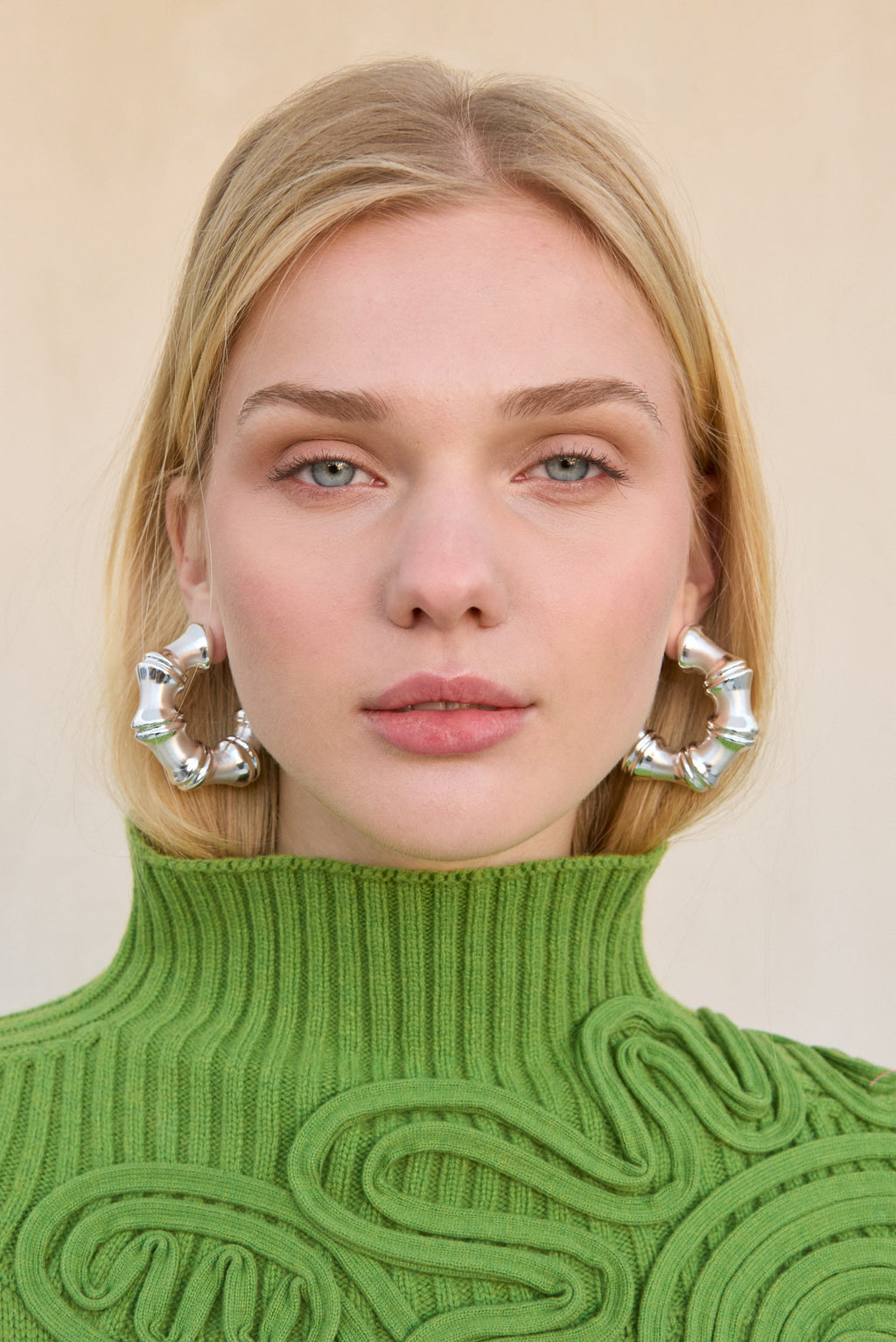 BAMBU EARRING - ANTIQUE SILVER