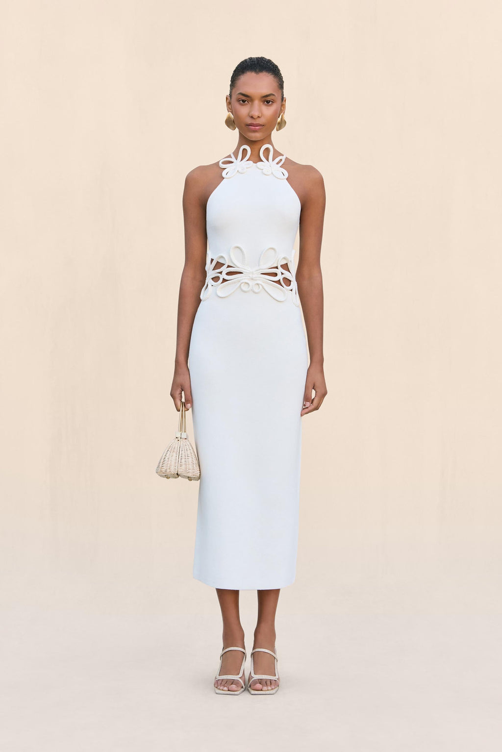 JENA KNIT DRESS - OFF WHITE