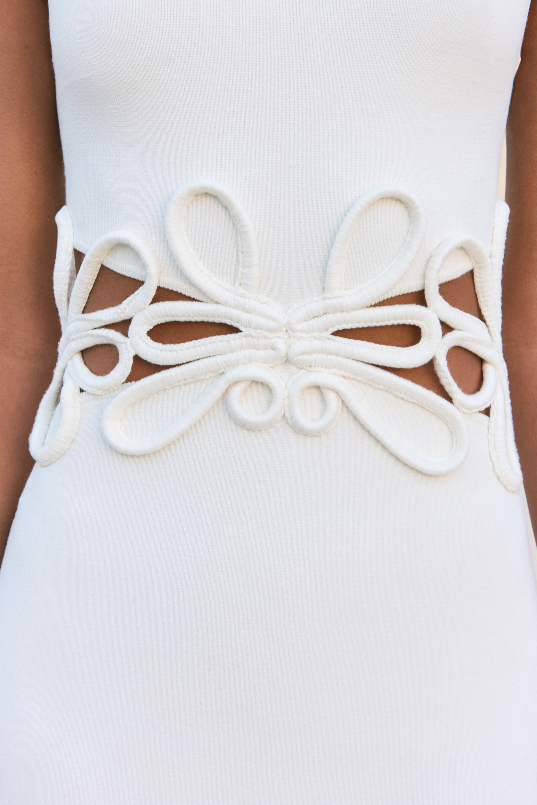 JENA KNIT DRESS - OFF WHITE