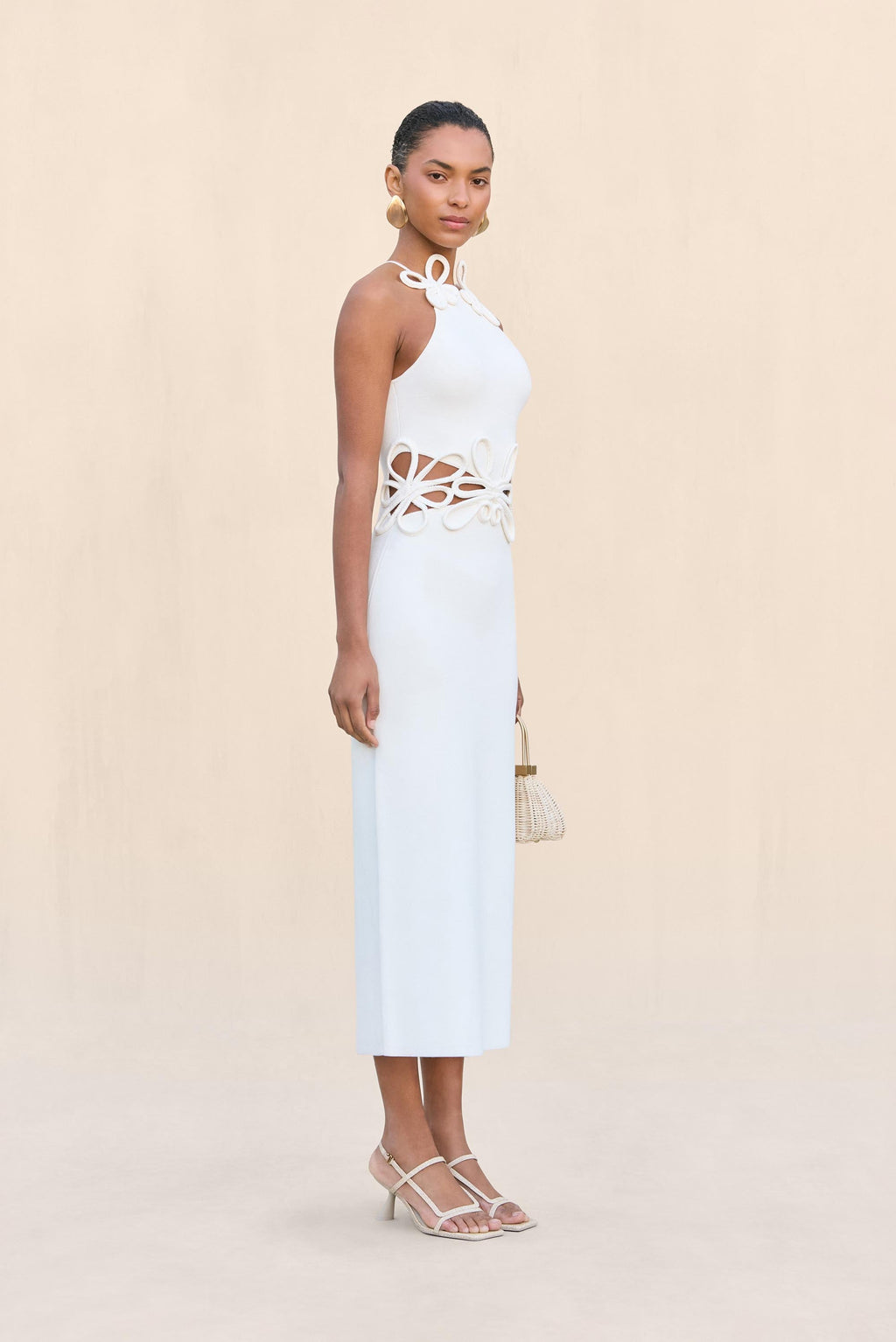 JENA KNIT DRESS - OFF WHITE