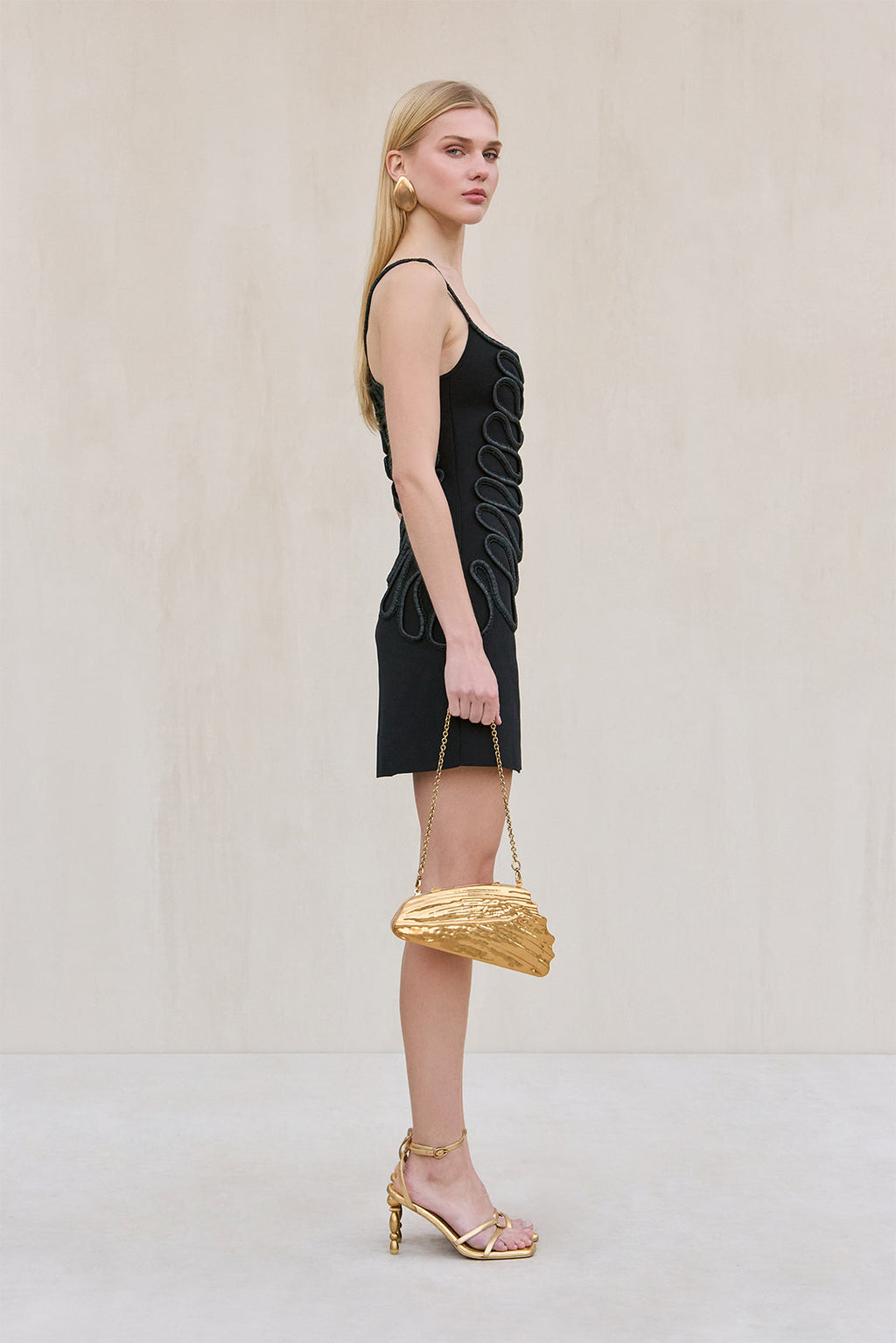 AIMEE KNIT DRESS - BLACK