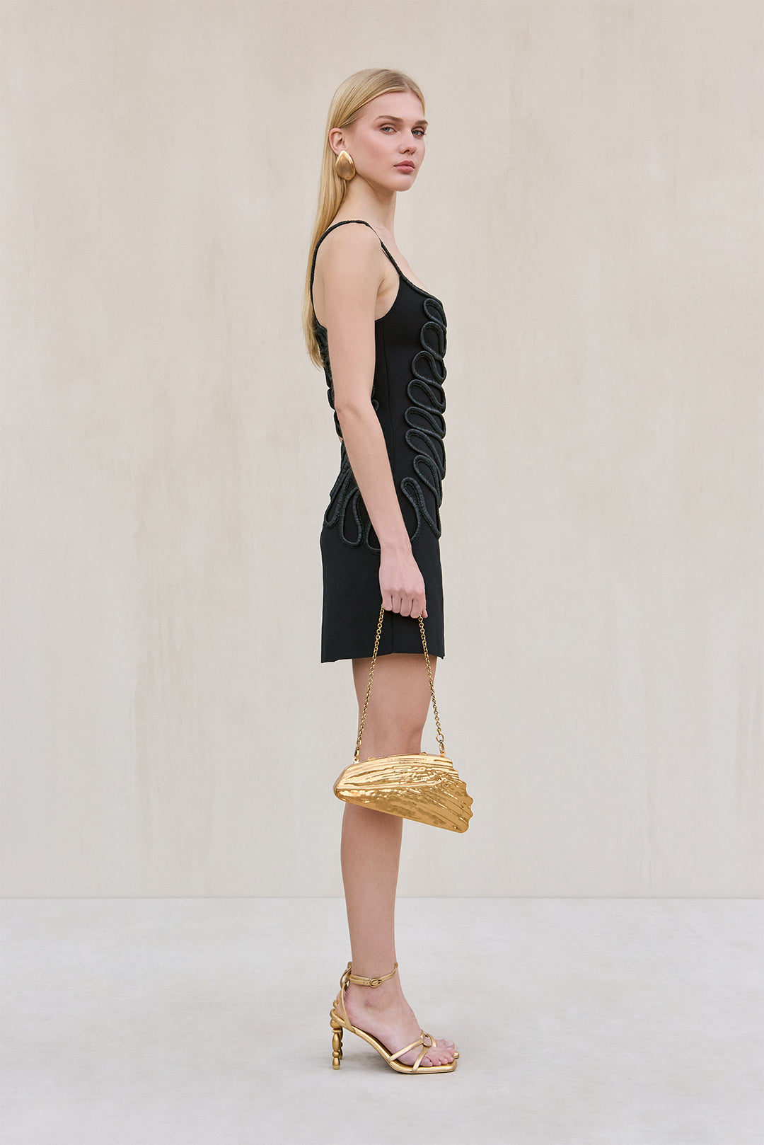 AIMEE KNIT DRESS - BLACK
