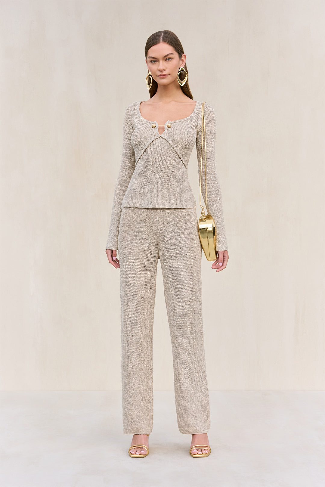 LAWENA KNIT PANT - BEACH