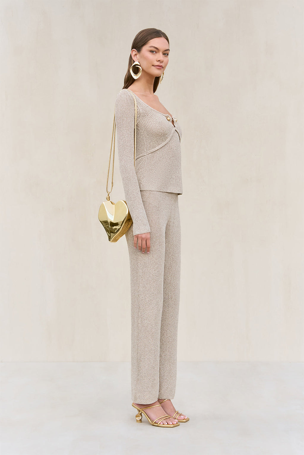 LAWENA KNIT PANT - BEACH