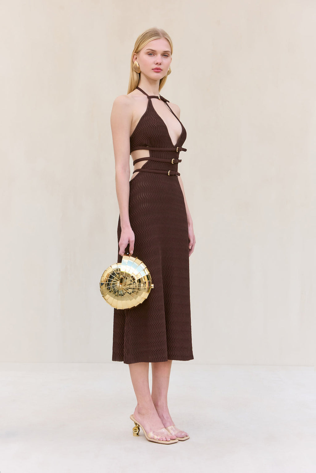 EVALEIGH KNIT DRESS - JAVA