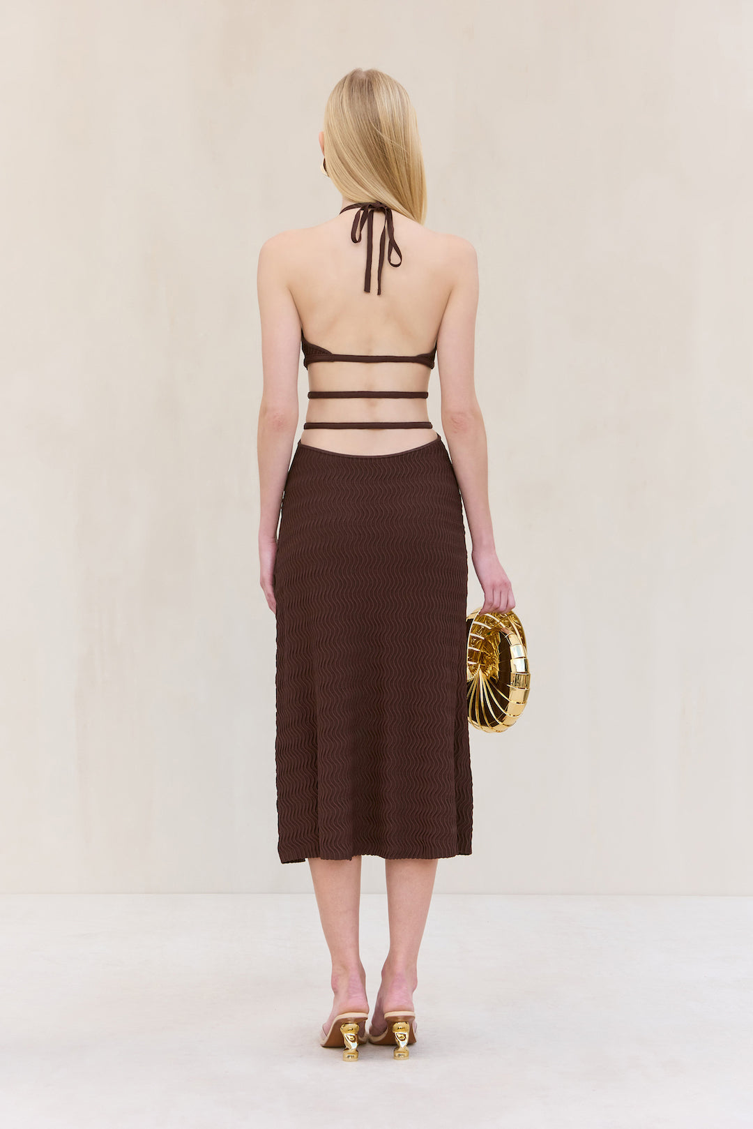 EVALEIGH KNIT DRESS - JAVA