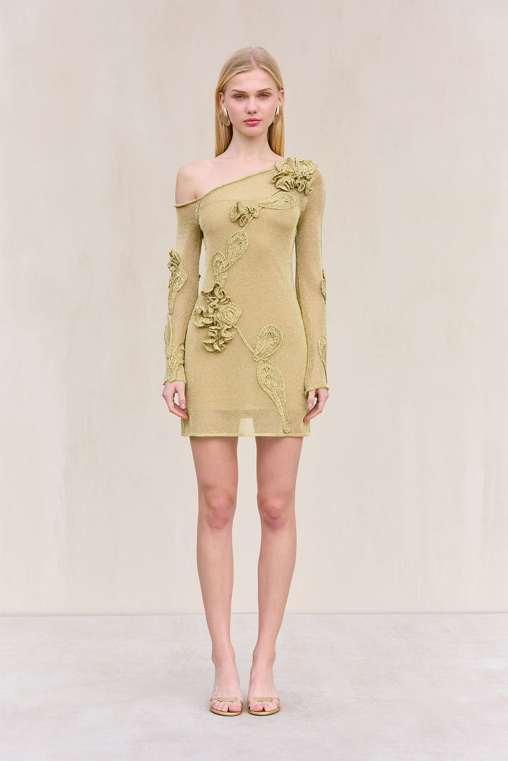 BOWIE KNIT DRESS - GOLD