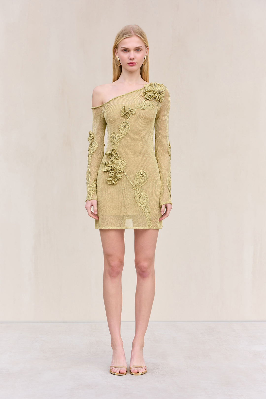 BOWIE KNIT DRESS - GOLD