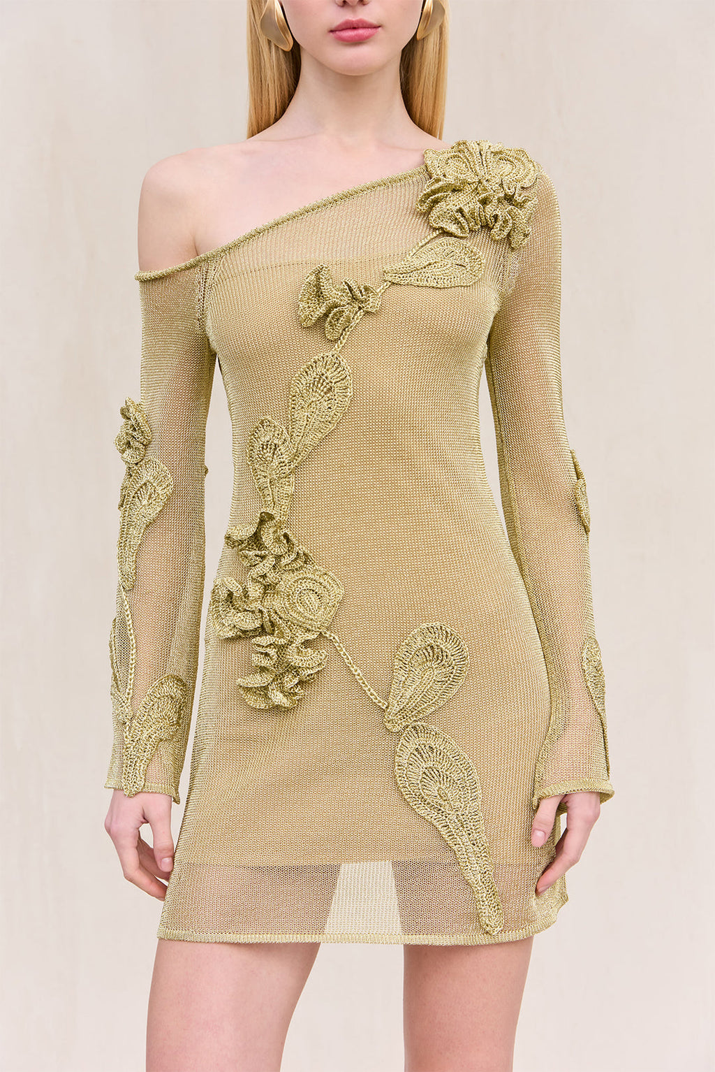 BOWIE KNIT DRESS - GOLD