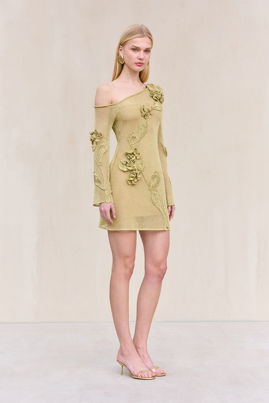 BOWIE KNIT DRESS - GOLD