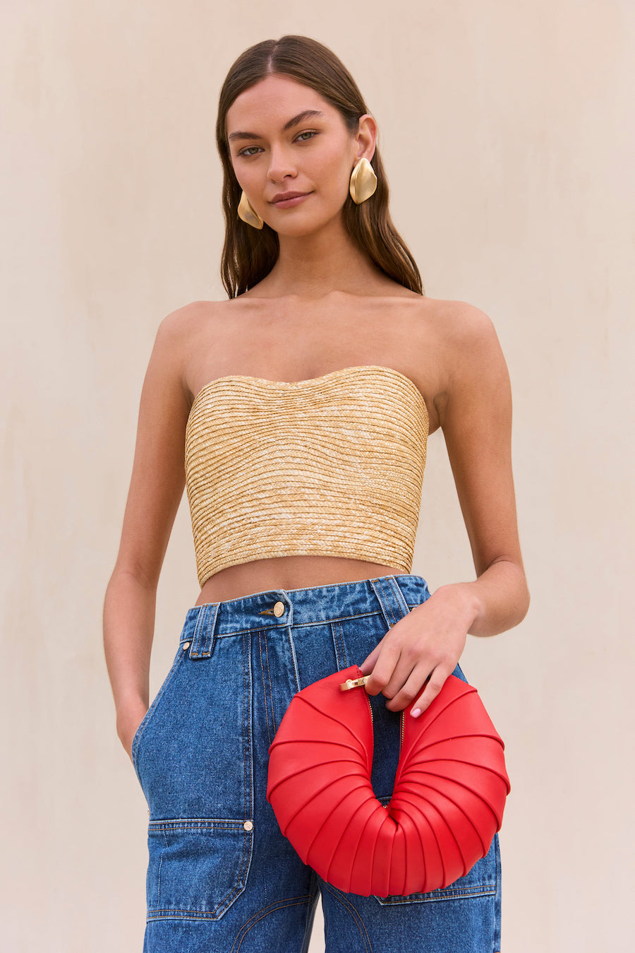 JACIRA TOP - NATURAL RAFFIA