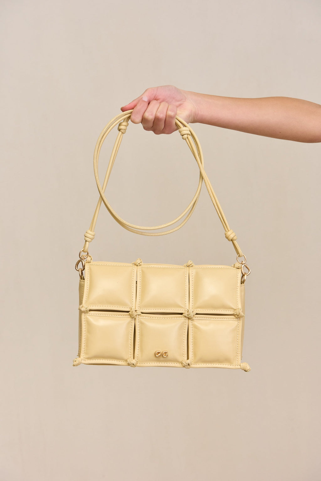 GAIA'S PUFF CROSSBODY BAG - SABBIA