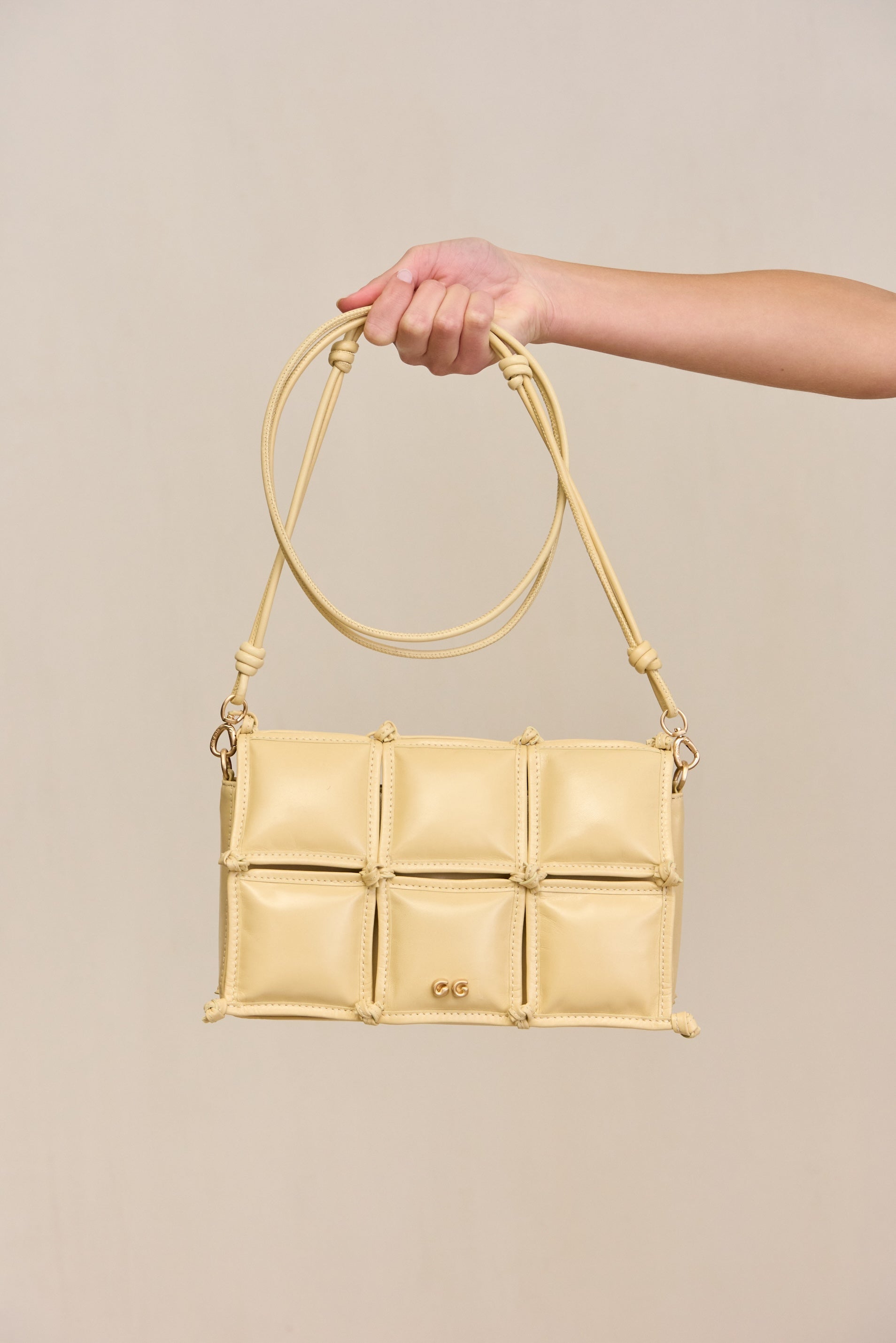 GAIA'S PUFF CROSSBODY BAG - SABBIA