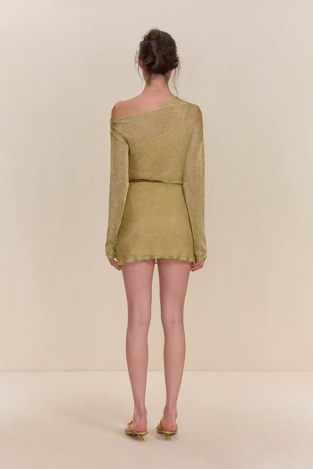 KARISHMA KNIT DRESS - GOLD
