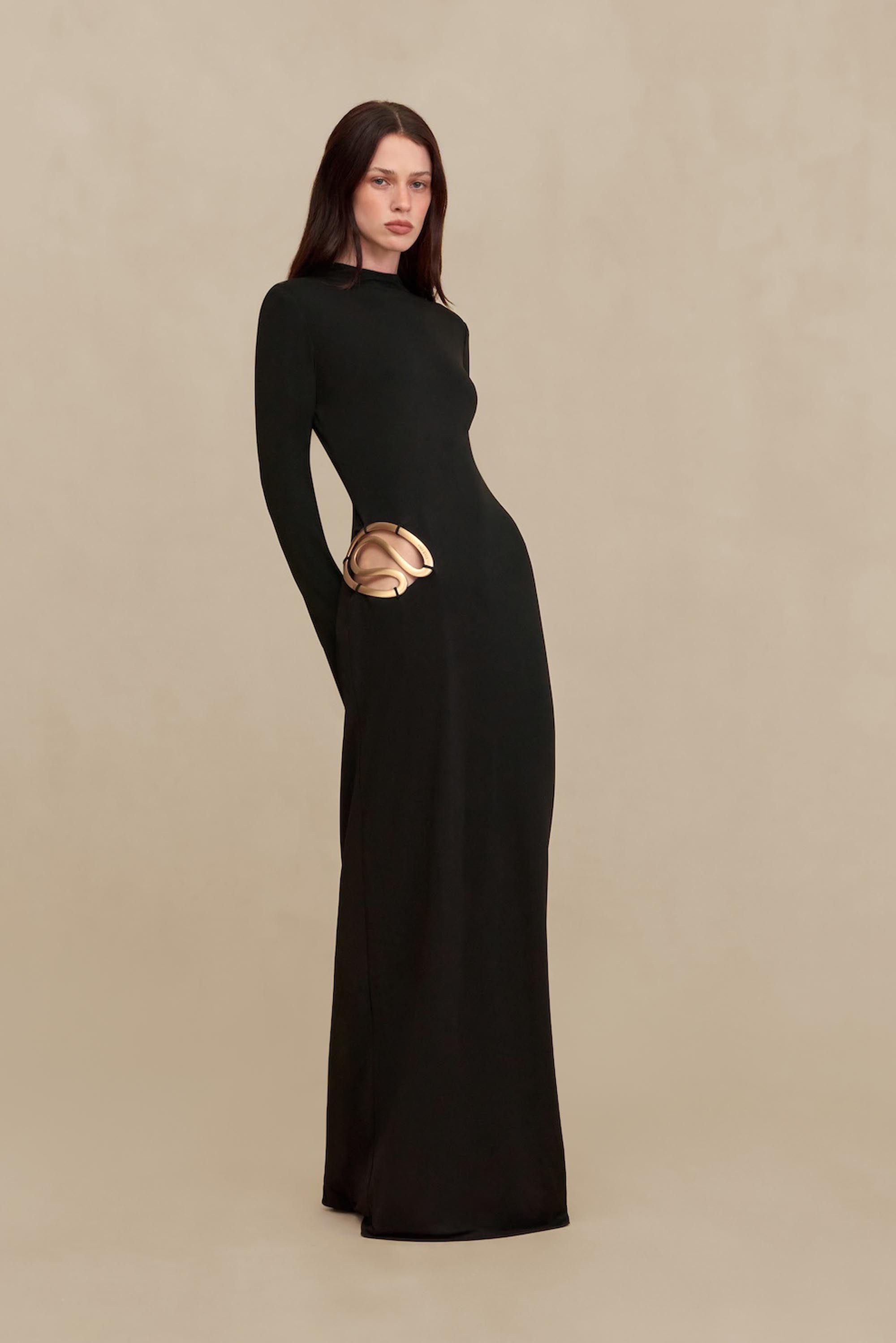 JACENTA GOWN - BLACK