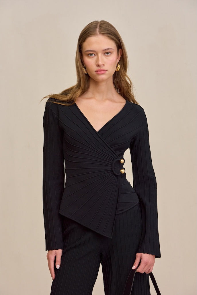 COLLETTE TOP - BLACK