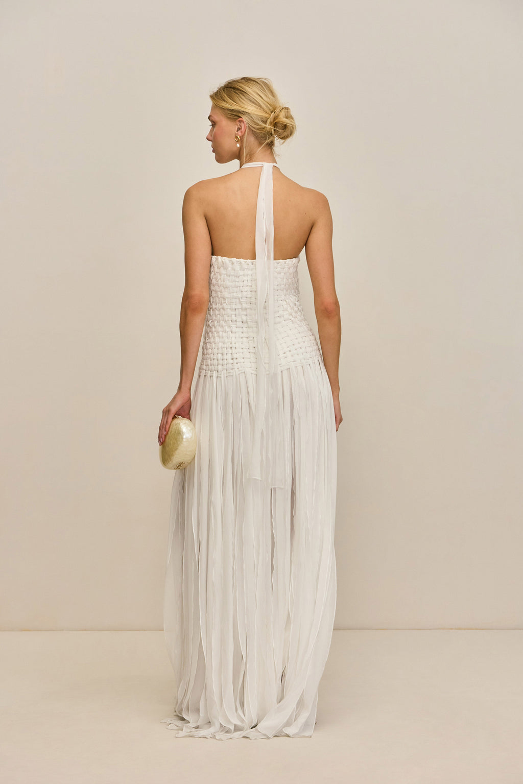 AMBROSINE DRESS - OFF WHITE