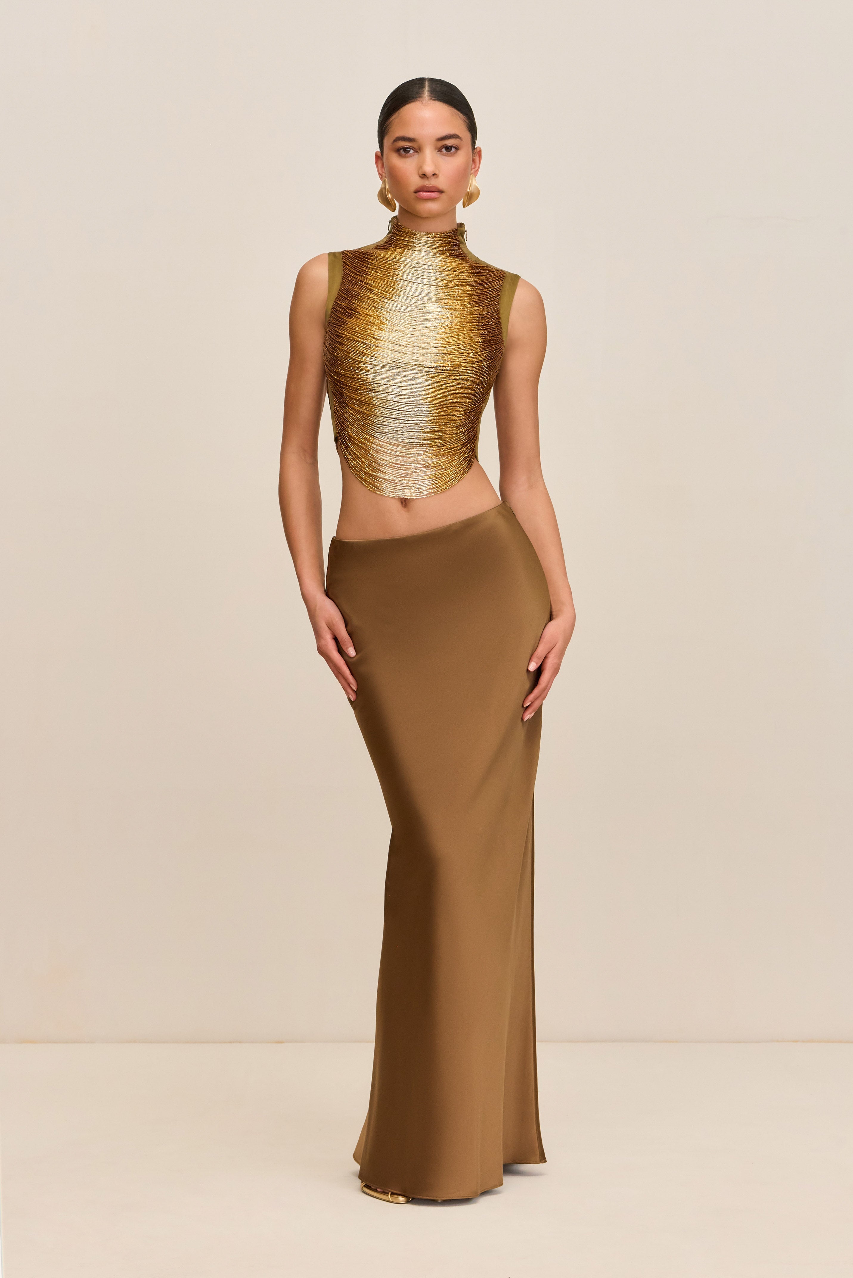 CHANTEL SKIRT - BRONZE
